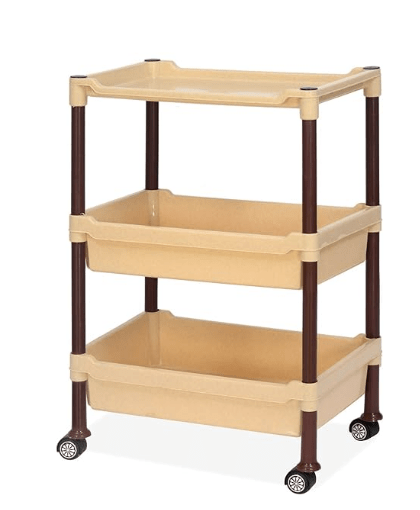 Nilkamal TROL19 Plastic Vegetable Trolley Rack 19 for Kitchen Storage Vegetable Organizer| Storage Racks for Office | Bedroom | Kitchen|Living Room | Fruits Onion Potato Stand for Kitchen - Image 3
